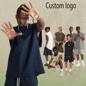 Débardeur sans manches raglan délavé et vieilli style streetwear personnalisé pour homme – Gilet de sport vintage coupe courte - Product Image 2