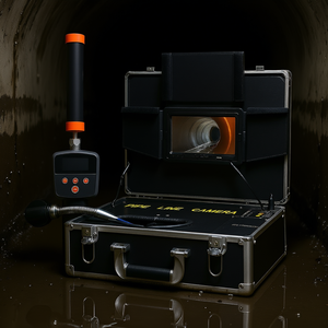 Caméra d'inspection de pipeline 131 pieds 7 pouces avec 12 LED réglables, carte SD 16 Go, système de surveillance DVR - Product Image 2