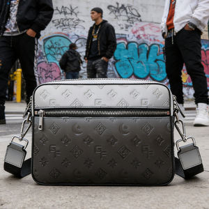 Custom Logo <b>Crossbody</b> <b>Camera</b> <b>Bag</b> PU Leather Gradient Shoulder <b>Bag</b> Unisex Sling <b>Bag</b> Manufacturer - Product Image 1