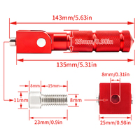 Accessoires de Moto Pédales Arrière Universelles 8mm CNC en Alliage d'Aluminium pour Moto Repose-Pieds Pliants Repose-Pieds
