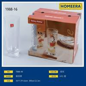 Ingrosso 6 pezzi Set tazza di vetro 355ml scatola di colore confezione elegante collezione di bicchieri - Product Image 1