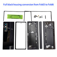 Casing Pelindung Penuh Warna Hitam untuk Z Fold3 F926 Fold6 Style Housing, Penutup Pengganti Warna yang Ditingkatkan untuk Z Fold4 F916