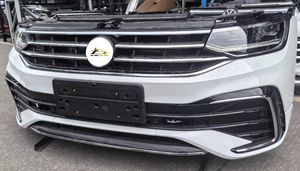 Pour VW <span class=keywords><strong>Tiguan</strong></span> L 2020-2024 Ensemble de pare-chocs avant comprenant les grilles centrales, les phares, le réservoir d'eau, le cadre - Product Image 2