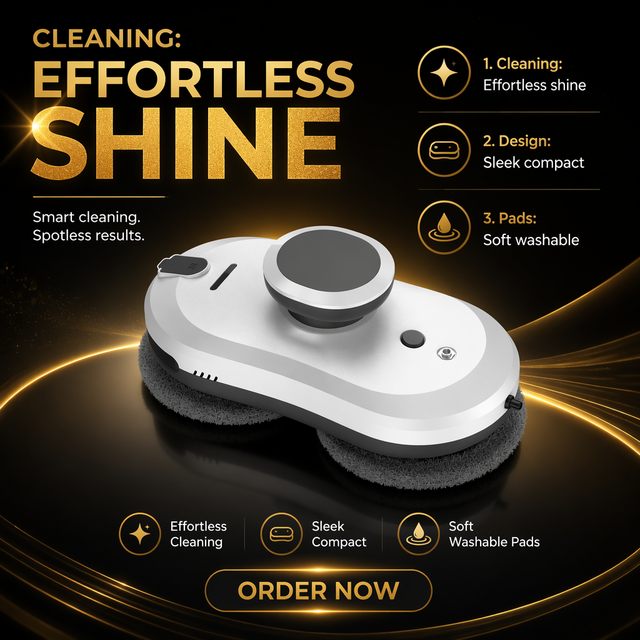 Streak Free Intelligent Glass Window Cleaning Robot Electric Window Cleaner Robot Automatic Navigation Global B2B Wholesale