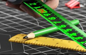 Cinta Métrica Fluorescente de Alta Precisión 3M, Cinta Métrica de Acero al Carbono, Material ABS para el Sistema Métrico - Product Image 4