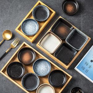Japanese <b>Ceramic</b> Dipping Sauce Dish, Small Appetizer Seasoning <b>Plate</b>, Soy Sauce for Hotel & Homestay& Sushi Restaurant - Product Image 4