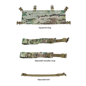 Tactical Chest Rig Vest 500D Nylon <b>Adjustable</b> Lightweight Chest Harness Outdoor Hunting Gear - Product Image 4