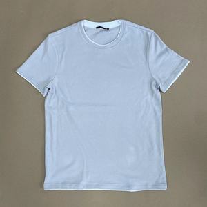Camiseta de Algodón de Alta Calidad Personalizada, Color Puro, Cuello Redondo, Gruesa y Resistente, para Hombre - Product Image 2