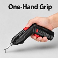 Tournevis électrique sans fil pliable 2 en 1, kit de tournevis électrique avec lumière LED, tige flexible et boîte à outils pour usage domestique