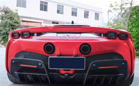 Digunakan untuk Ferrari SF90 Body Kit OEM Style Dry Body Kit penyebar belakang serat karbon