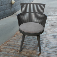 Chaises de salle à manger de jardin en osier pour l'extérieur, recyclées, à bas prix, en matières premières, Prima Pro