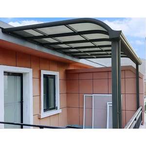 Aluminio parking extérieur maison photovoltaïque garage solaire abri en verre couverture de patio <span class=keywords><strong>auvent</strong></span> <span class=keywords><strong>auvent</strong></span> pour solarium véranda serre - Product Image 3