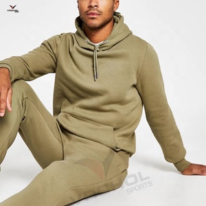 Fournisseurs de survêtements d'hiver unisexes en polaire de haute qualité au Pakistan, pantalons de survêtement à capuche zippés, couleur unie, OEM personnalisé - Product Image 2