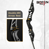 Améliorez votre arc de chasse traditionnel avec un arc recurve en carbone de 17 pouces et un riser en alliage d'aluminium ILF