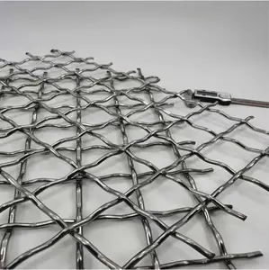 2 4 5 6 8 10 Mesh Square Hole 2205 Duplex Stainless Steel Woven Crimped Wire Mesh