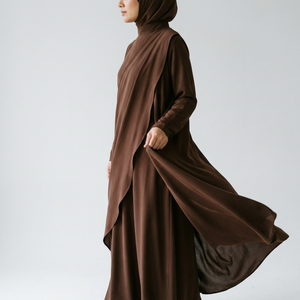 ชุดเดรสยาวมุสลิมทรงหลวมแบบพลิ้วไหว ดีไซน์เรียบหรู ดูดีมีสไตล์  สามารถปรับแต่งได้ - Product Image 2