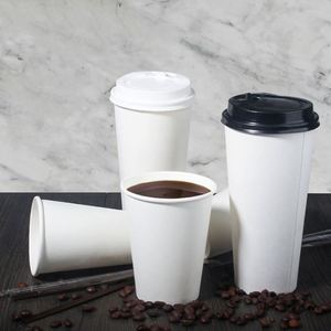 Gobelets en carton recyclables durables pour café, imprimés sur mesure, 12 oz, 16 oz, gobelets à double paroi pour boissons chaudes - Product Image 5