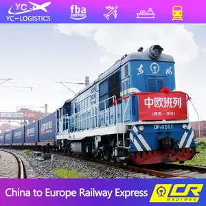 China To Europe Shipping Railway Shipping Fast Train Cargo Freight Forwarder Shipping To Netherlands Greece Poland Europe From China