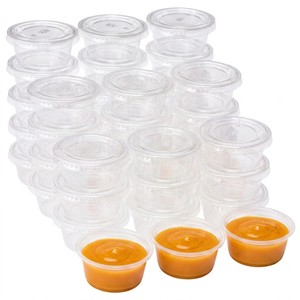 Copos de Plástico PP PJK SC01 com Tampas, Recipientes de Porções à Prova de Vazamento para Molhos, 2oz e 4oz - Product Image 6