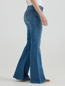 New <strong>Women's</strong> High-Waisted <strong>Stretch</strong> Slim-Fit Denim <strong>Jeans</strong> for Autumn Tapered Flare <strong>with</strong> Elegant Temperament Cotton Embroidered - Product Image 5