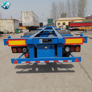 Chất Lượng Cao 2 Trục 20 Chân 40ft Skeleton Chassis Trailer Bán Container Phẳng Xe Tải Với Container Twist Khóa - Product Image 3