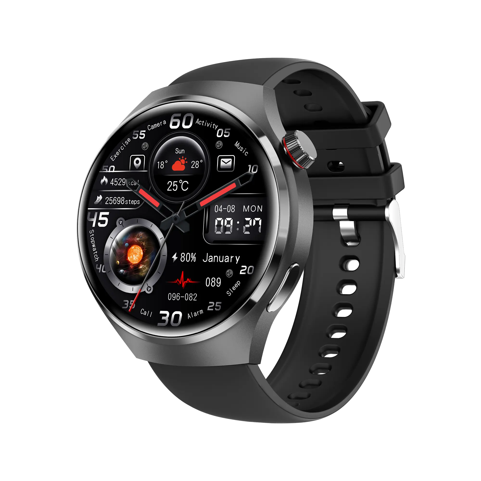 2024 Nieuwe Gt4 Pro Smart Watch 1.6Inch Groot Scherm Bt Call Nfc Sport Fitness Tracker Draadloze Oplader Smartwatch