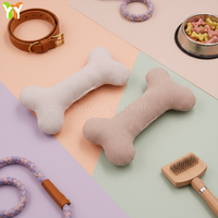 Juguete Masticable para Perros YY Dog Bone, Juguete de Fieltro Suave para Perros Husky Siberianos, Resistente a Mordeduras Agresivas, Juguete Interactivo con Sonido para Cachorros
