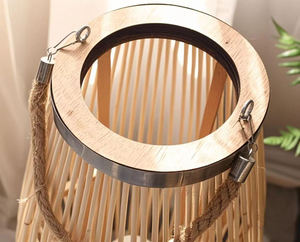 New Top selling NATURAL HANDMADE BAMBOO <b>LANTERN</b>/ BAMBOO <b>LAMP</b> WITH HANDLES at FACTORY PRICE Decorative <b>Lantern</b>, <b>Lamp</b> - Product Image 4