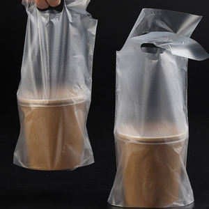 Sacs en plastique étanches à fond carré pour thé à bulles Emballage de transport sécurisé pour supermarché - Product Image 2