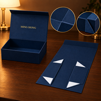 Boîte cadeau magnétique de luxe pour bijoux avec ruban, logo personnalisé imprimé, finition mate, boîte d'emballage rigide en papier pour bracelet