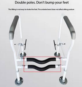 Portable Height Adjustable Commode Chair Toilet Wholesale Folding Potty Rehabilitation Therapy Supplies Safety Equipment for - Product Image 2