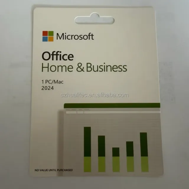 Office 2024 Home Business Retail Online Activation English Version Lifetime License Key for PC Globally Internet Stock