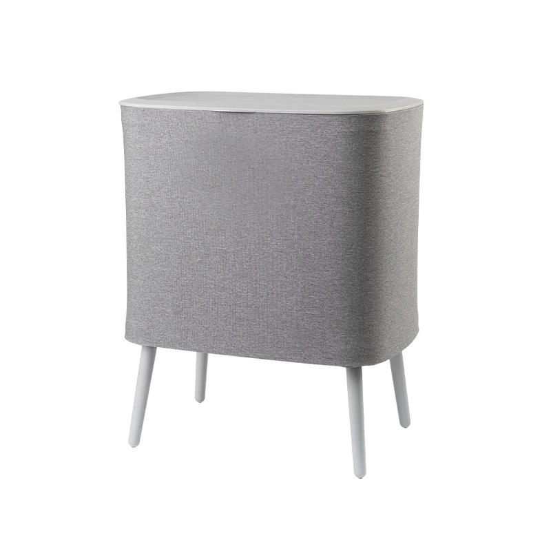 Panier à linge pliable haut gris 770499h (60l) - tissu