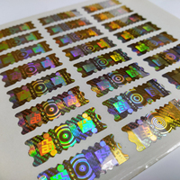Autocollant hologramme 3D personnalisé de haute qualité avec garantie anti-effraction, étiquette vide de numéro de série Holo en or d'authentification par code Qr