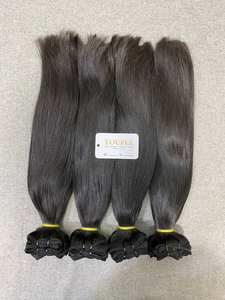 Extensiones de cabello de trama cruda al mejor precio Extensión de cabello humano natural de Vietnam alineada con cutícula virgen Popular dibujada Doble - Product Image 4