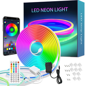 Offre Spéciale 1cm coupe 5M/10M/50M/100M Ip67 RGB RGBIC Silicone Led néon lumière bande 24V Flexible souple flexible pour entrepôts - Product Image 3