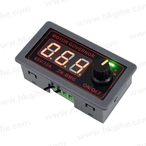 Hot Sales 9-60V 12v to 48V 12A DC Motor Controller PWM Adjustable Speed Digital display encoder duty ratio frequency in stock