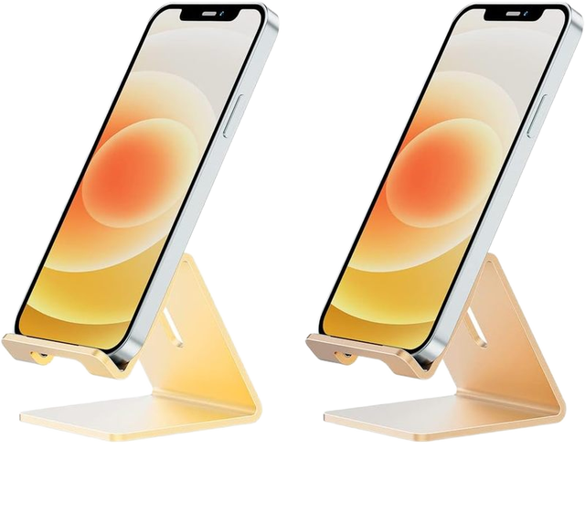 Wholesale Price White Color Cell Phone Holder Adjustable Cell Aluminum Phone Stand Desktop Foldable Phone Stand for Mobile