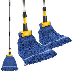 Tùy Chỉnh Thương Mại Cấp Trung Quốc Thực Hiện Looped End Nhiệm Vụ Nặng Nề Lớn Công Nghiệp Làm Sạch Bông Ướt Sợi Lau - Product Image 1