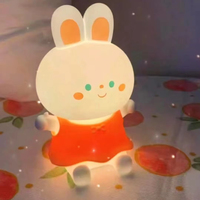 Veilleuse LED en silicone de style moderne personnalisée, commande tactile, rechargeable, petite veilleuse LED, veilleuse de chambre à coucher