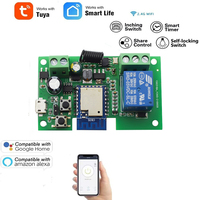 Tuya — Module de relais Wifi intelligent, Module de relais, minuterie, télécommande sans fil DC, avec verrouillage automatique, Alexa Google home, diy bricolage