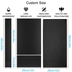 Tapis de <span class=keywords><strong>bar</strong></span> en caoutchouc souple avec logo personnalisé, anti-déversement - Product Image 2