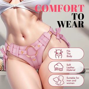 Braguitas sin tirantes para mujer, ropa interior con cinturón ajustable para muslo, arnés para dildo, ecológico, tacto real, para lesbianas - Product Image 5