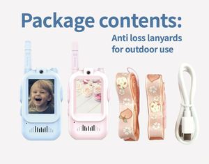 Walkie Talkies con Video K200 para Niños, Paquete de 2, Carga Tipo C, Intercomunicador con Video para Niños, Regalo de Cumpleaños y Navidad para Niños y Niñas - Product Image 2