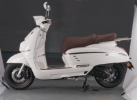 Nouvelle Trottinette à Essence Automatique 125CC 4 Temps 2026 avec Roues Jaune Fluorescent, Moto Sportive Euro 5 pour Adultes