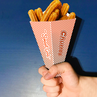 Emballage écologique en papier pour crêpes, cornets, snacks à emporter, gaufres, pâtisseries, churros, boîte à donuts avec insert pour coupelle de sauce