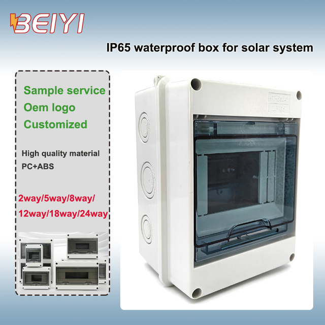 Durable ABS Plastic DB HT-5/8/12/15/18/24ways IP65 Power Distribution Protection Enclosure Box