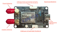 Module GPS RTK BSSY)UM982 pour carte récepteur GNSS avec 2*SMA et USB pour développement de drones