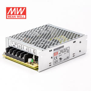 Mean Well <span class=keywords><strong>RS</strong></span>-75-5 75W 5V 12Aシングル出力コンパクトAC-DCスイッチング電源産業用 - Product Image 1