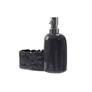 Liquid <b>Soap</b> Dispenser Plastic Manual Pump Desktop Contemporary Design - Product Image 3